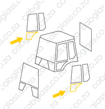 Load image into Gallery viewer, DOOR LOWER L=R (NO PRINT) | CASE TLB 580-675 SR/ST
