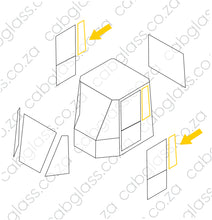 Load image into Gallery viewer, REAR QUARTER GLASS L=R | KOMATSU WA 150 - 320 DASH 5
