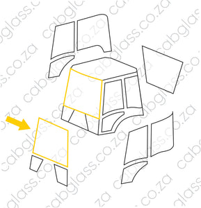 FRONT (Toughened) | CASE 595 SLE (00-)