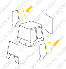 Load image into Gallery viewer, RUBBER REAR OF DOOR LH | KOMATSU BH WB R DASH 8
