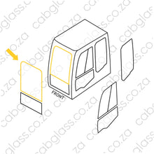 Load image into Gallery viewer, Windscreen upper, Deere excavator, 101295, 4651653, T396392
