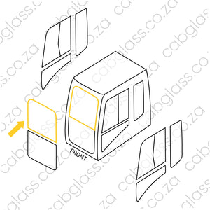 Cab drawing for Caterpillar excavator