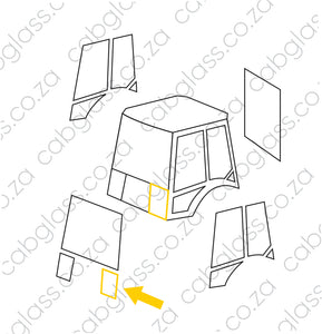 FRONT LOWER LH | CASE 580-675 SR/ST