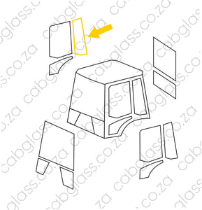 REAR OF DOOR RH | NEW HOLLAND TLB B80B