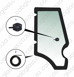 DOOR LH (full assembly) | JCB TLB 3CX - 4CX (P 21) BACKHOE