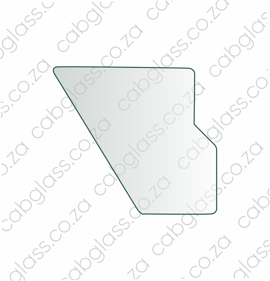 Door glass lower, Case TLB 595SLE, 113266, 3512933M1, 3512932M1 