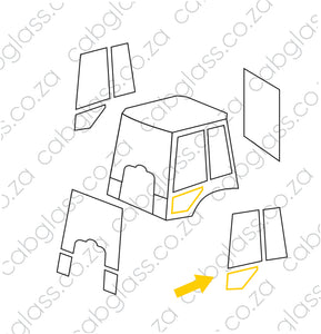 DOOR LOWER LH | VOLVO TLB BL61 - BL71 BACKHOE