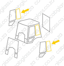 Load image into Gallery viewer, REAR OF DOOR L=R | VOLVO TLB BL61 - BL71 BACKHOE
