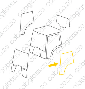 DOOR LEFT | CASE TRACTOR MAXXUM 100-140