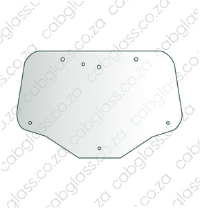 REAR CAB GLASS | NEW HOLLAND TRACTOR TSA 100 - 135