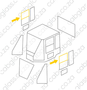 DOOR SLIDER UPPER RH | CAT ROLLER CS, CP