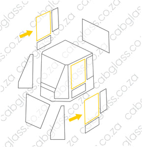 DOOR FIXED UPPER | CAT ROLLER CS, CP