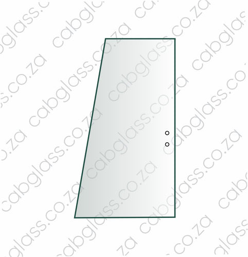 Door rear slider glass for Caterpillar excavator