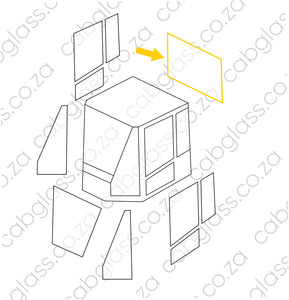 REAR CAB GLASS | CAT ROLLER CS, CP