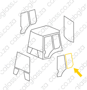 REAR OF DOOR LH | KOMATSU TLB WB R DASH 8