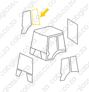 REAR OF DOOR RH | KOMATSU TLB WB DASH 2 (WBR 93 97) BACKHOE