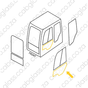 DOOR LOWER LH | HITACHI EXCAVATOR ZX DASH 6