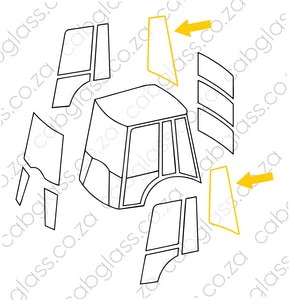 REAR QUARTER L=R | BELL TLB 315 SG SJ SK SL BACKHOE