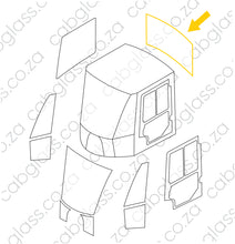 Load image into Gallery viewer, REAR CAB GLASS | JCB FEL 413S - 456 E HT / ZX WHEEL LOADER
