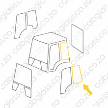 Load image into Gallery viewer, REAR OF DOOR LH (8 HOLES) | TEREX TLB BACKHOE TLB 840 - TLB 990 (8 HOLE)
